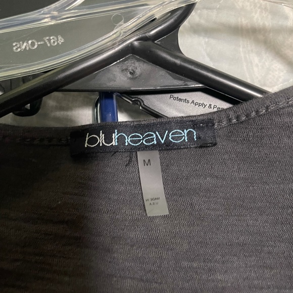 Charcoal gray front knot top - Picture 2 of 2